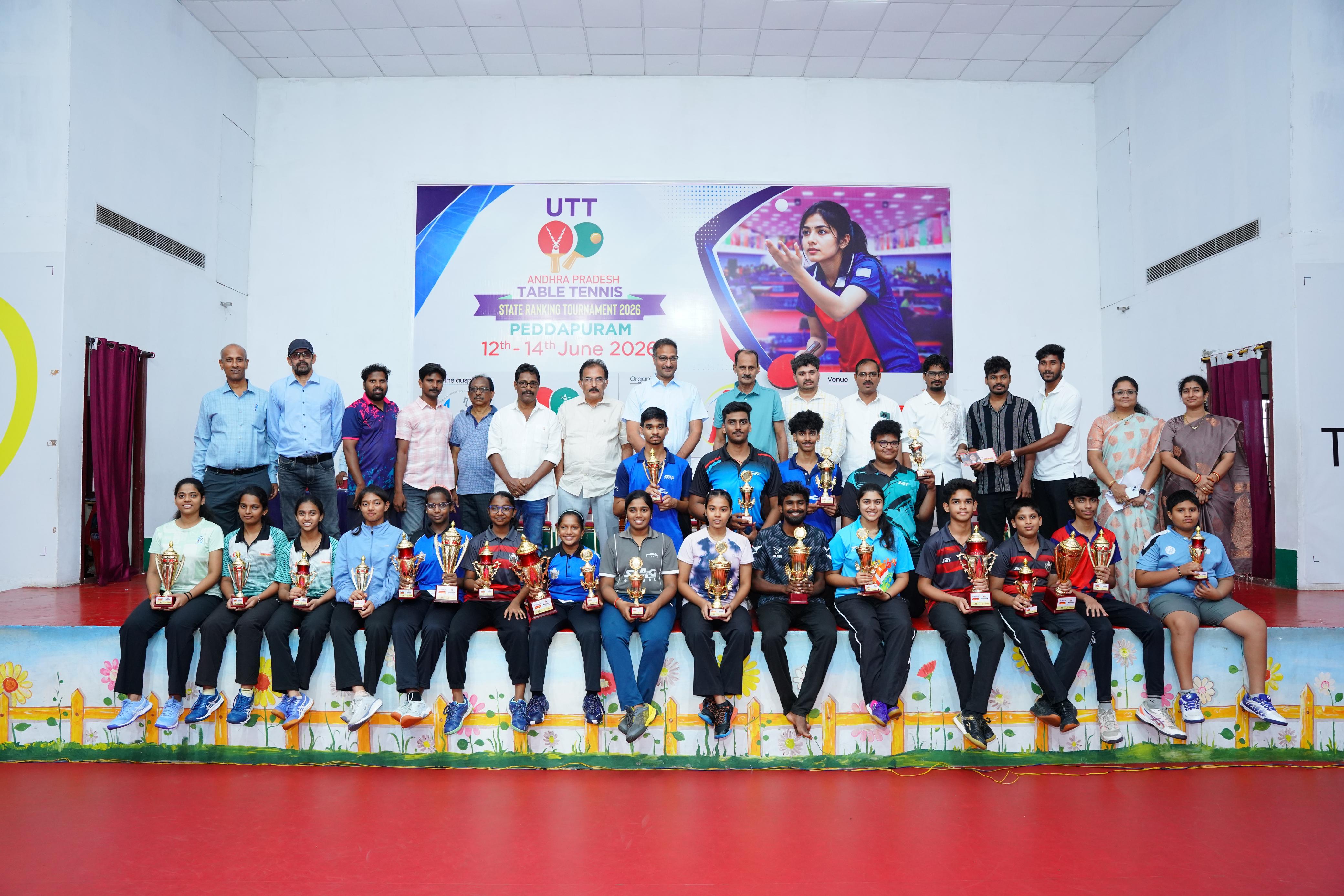 AP State-Level Table Tennis Ranking Tournament 2026 Concludes Successfully