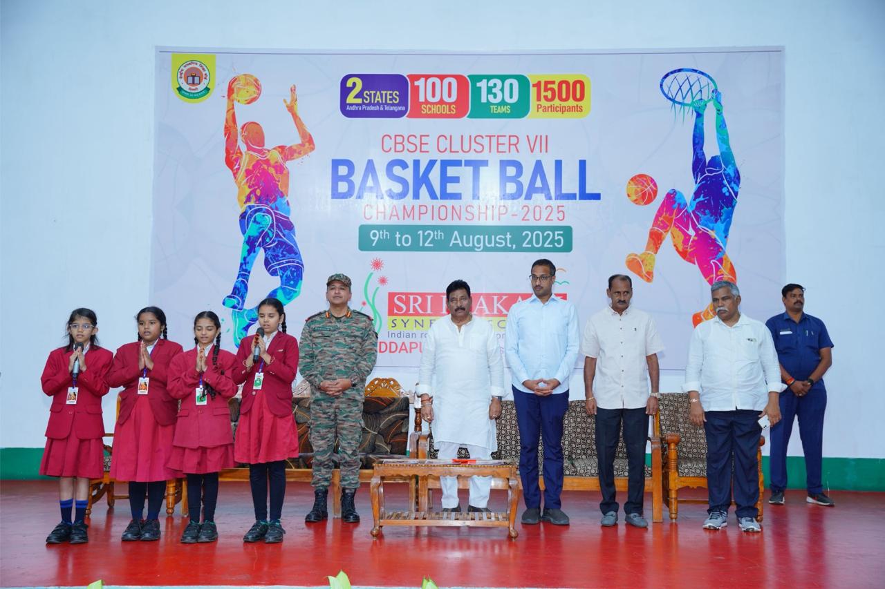 Hyderabad Teams Emerge Victorious at CBSE Cluster-VII Basketball Championship 2025 Hosted by Sri Prakash Synergy School