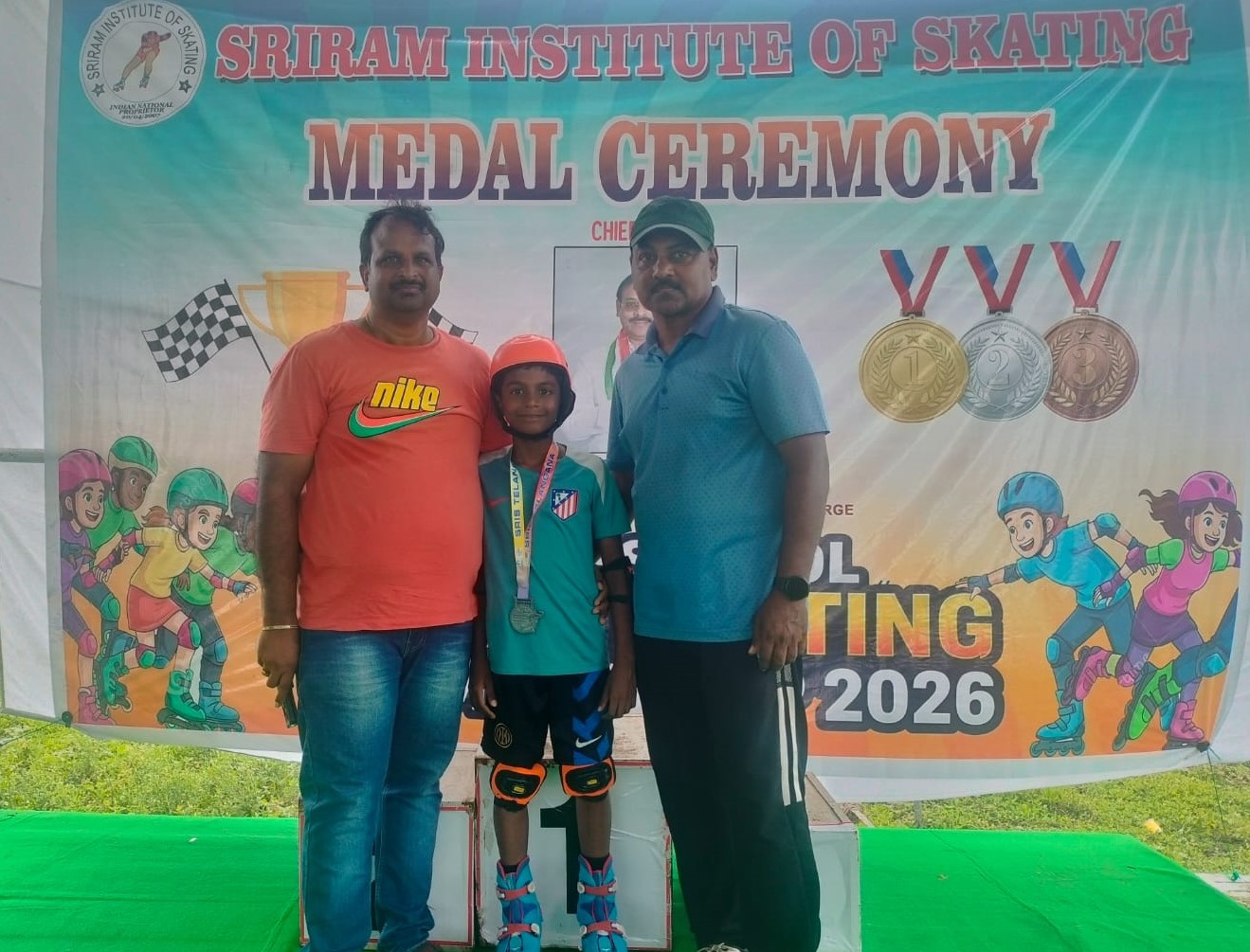 Sri Prakash Synergy School Student T. Sohith Strikes Silver at South Zonal Skating Championship