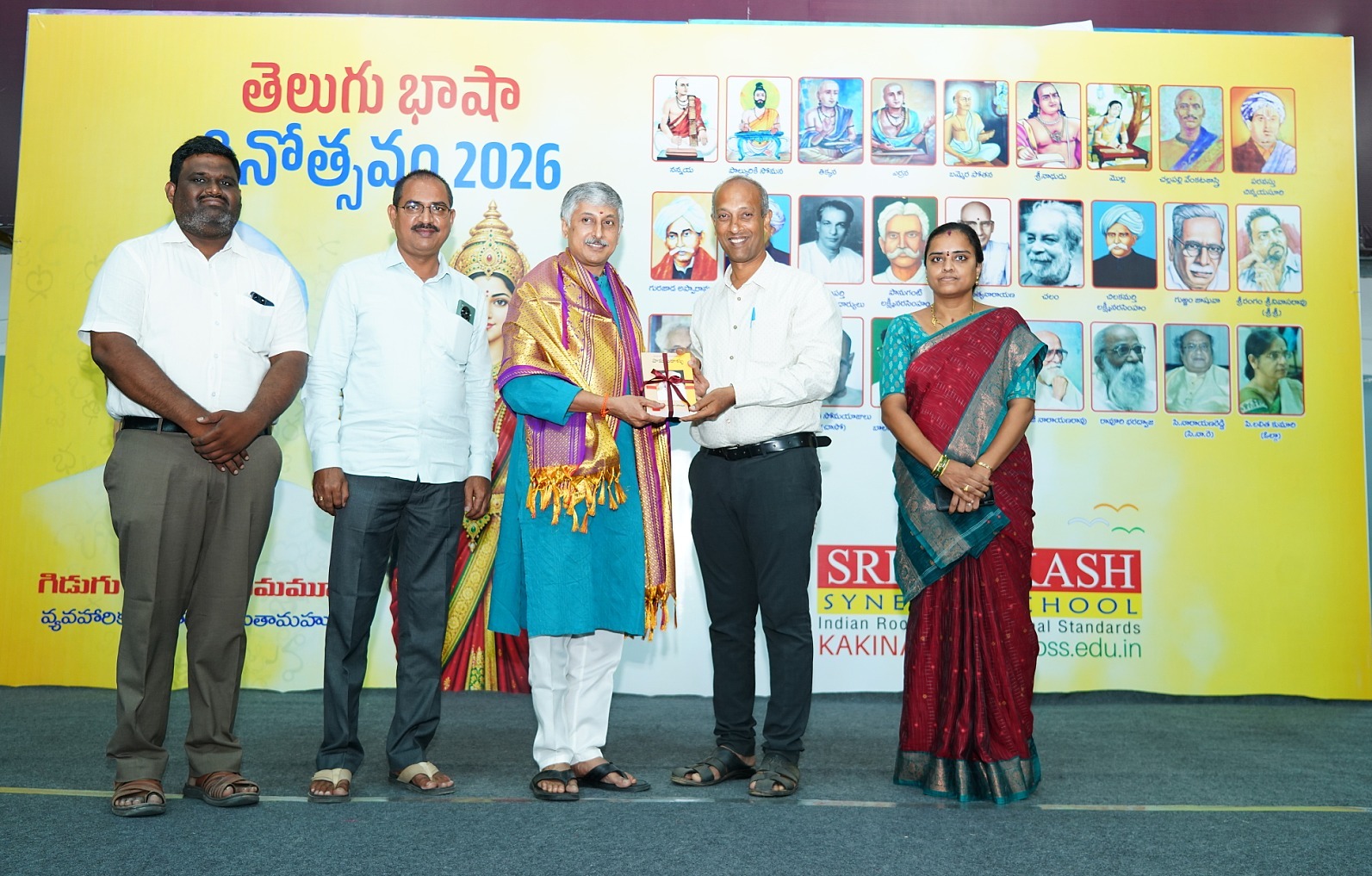 Celebrating Heritage: Sri Prakash Synergy School Observes Telugu Language Day